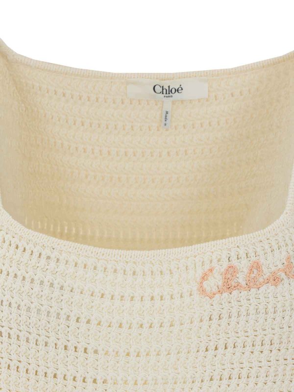 トップ/タンクトップ - 白 shop online: CHLOE