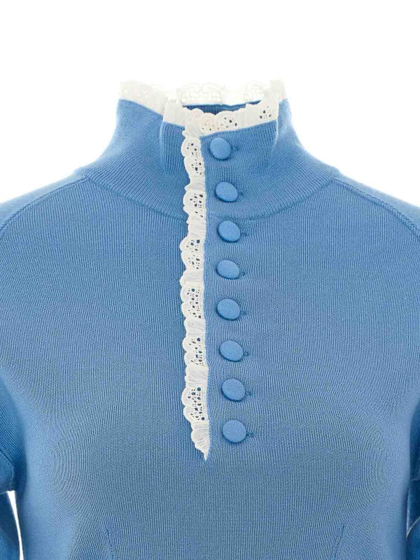 Rundhalspullover - Blau shop online: CHLOE