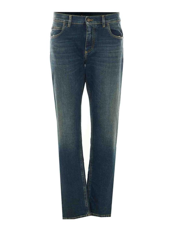 DOLCE & GABBANA: casual trousers - Stretch Regular Jeans