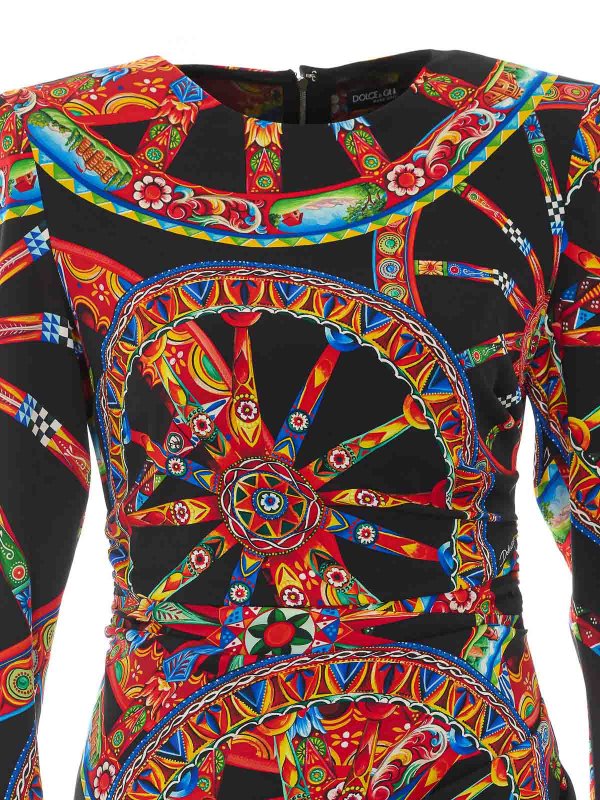 Knielanges Kleid - Bunt shop online: DOLCE & GABBANA