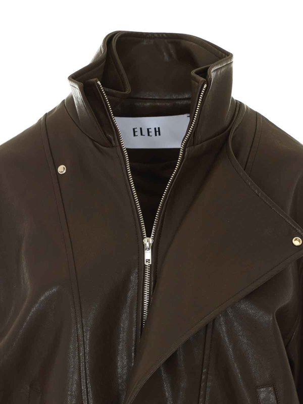 レザージャケット - ブラウン shop online: ELEH