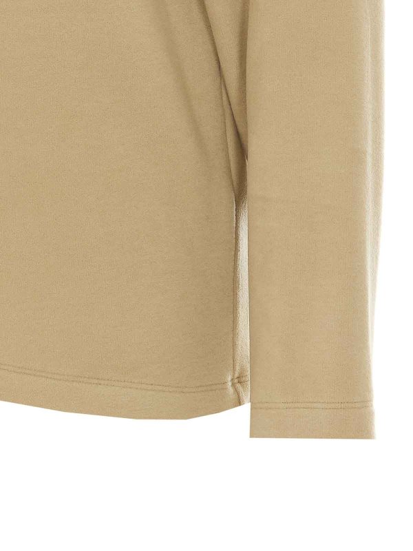 The Best Shops ELEH: Strickpullover mit Rundhalsausschnitt - Rundhalspullover - Beige