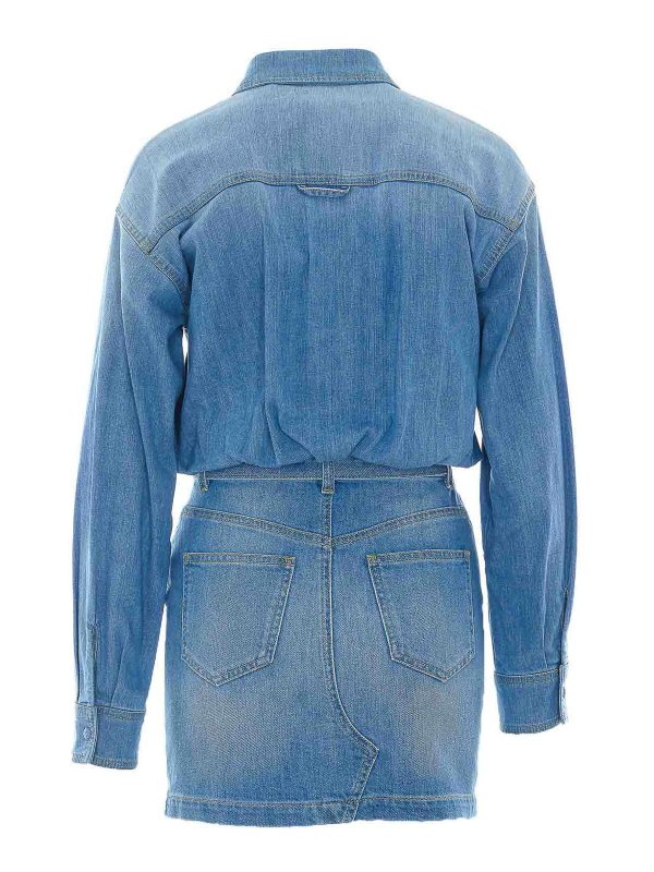 ELISABETTA FRANCHI: Knielange Kleider online - Knielanges Kleid - Blau