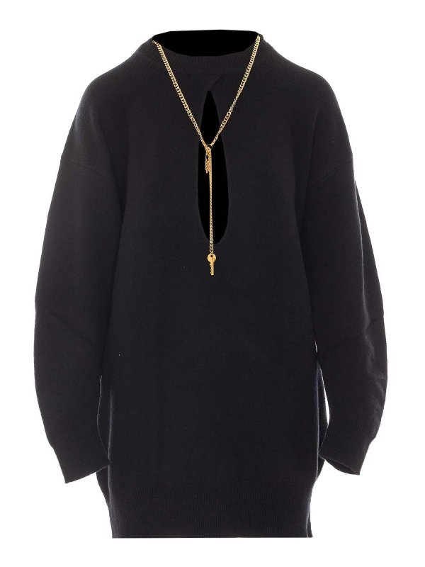 ELISABETTA FRANCHI: Kurze Kleider - Kurzes Kleid - Schwarz