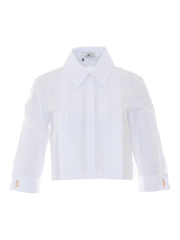 ELISABETTA FRANCHI: シャツ - シャツ - 白