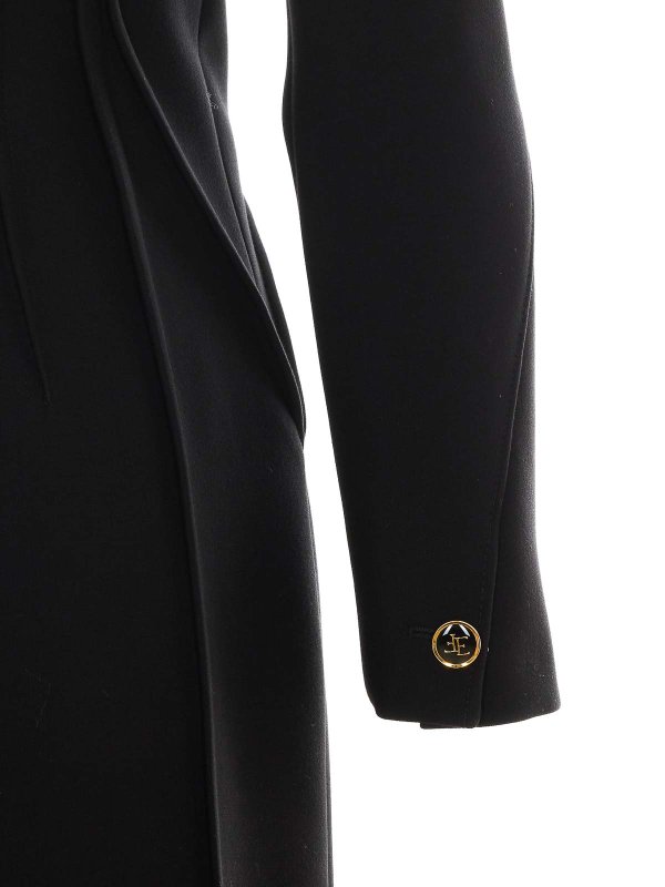 The Best Shops ELISABETTA FRANCHI: Knielange Mäntel - Knielanger Mantel - Schwarz