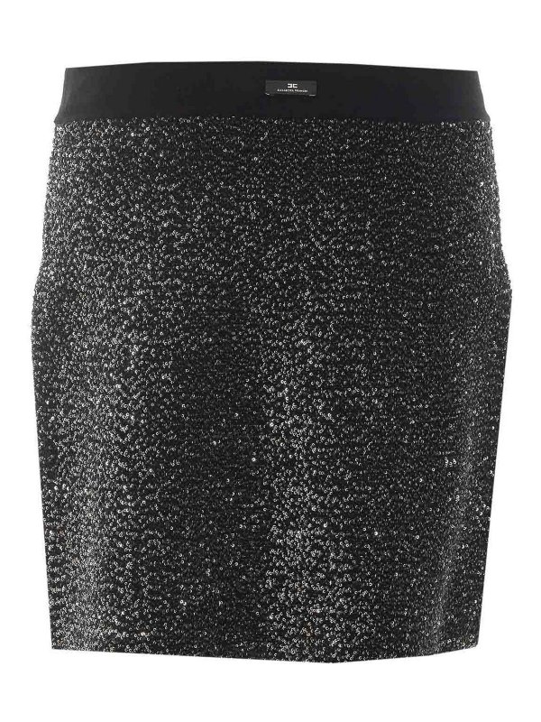 ELISABETTA FRANCHI: minigonne online - Minigonna nera
