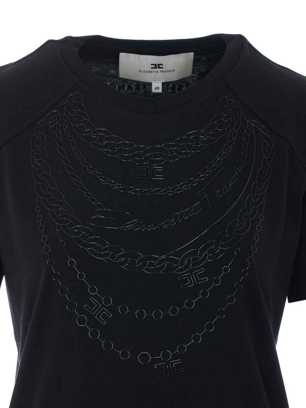 T-Shirt - Schwarz shop online: ELISABETTA FRANCHI