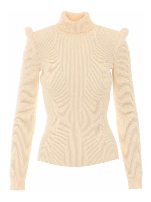 ELISABETTA FRANCHI: クルーネック - クルーネック - 白