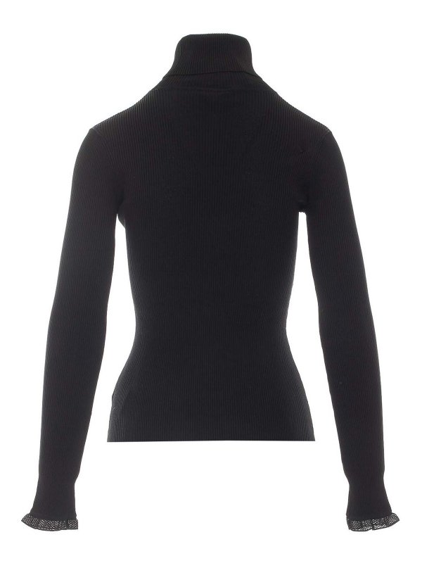 ELISABETTA FRANCHI: Rollkragenpullover  und Polo-Ausschnitt online - Rollkragenpullover - Schwarz