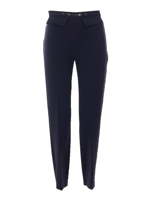 ELISABETTA FRANCHI: Casual Hosen - Casual Hose - Blau