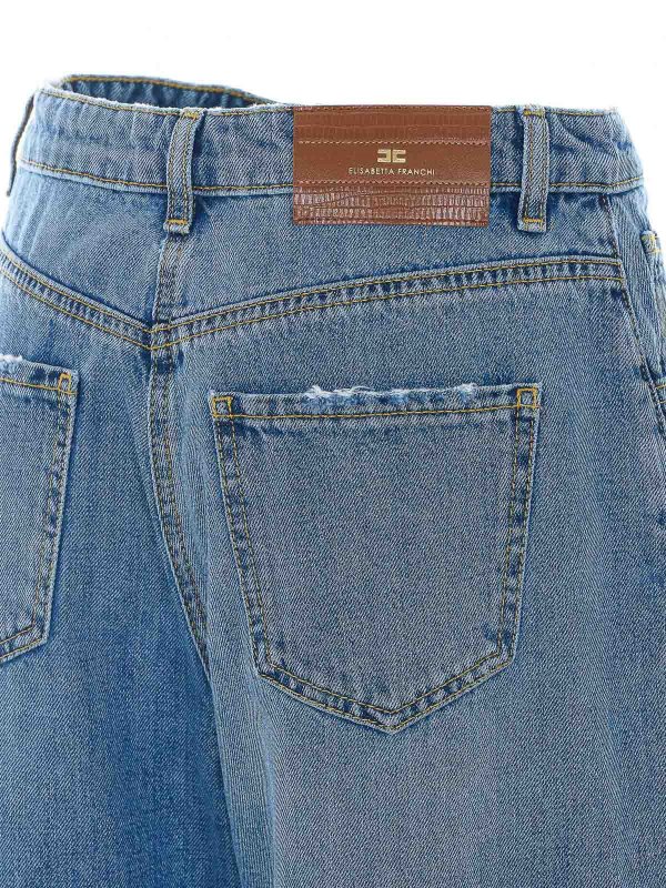 The Best Shops ELISABETTA FRANCHI: Straight Leg Jeans - Straight Leg Jeans - Blau
