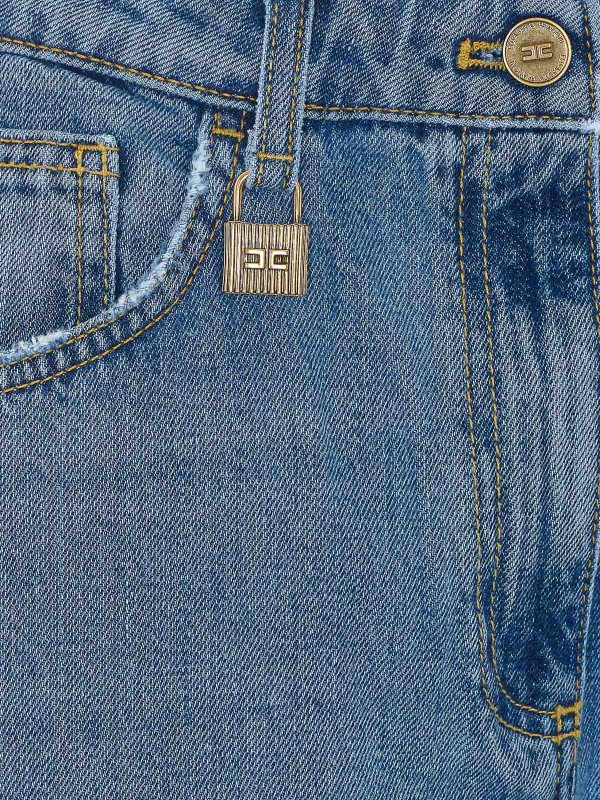Straight Leg Jeans - Blau shop online: ELISABETTA FRANCHI