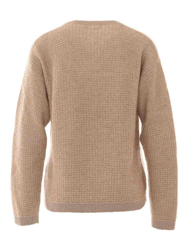FABIANA FILIPPI: Strickpullover mit Rundhalsausschnitt online - Rundhalspullover - Beige