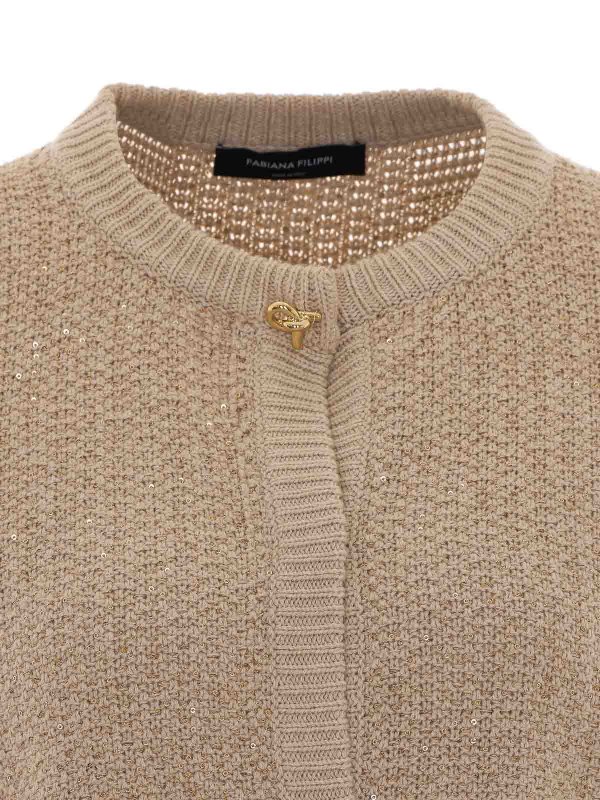 Cardigan - Beige shop online: FABIANA FILIPPI