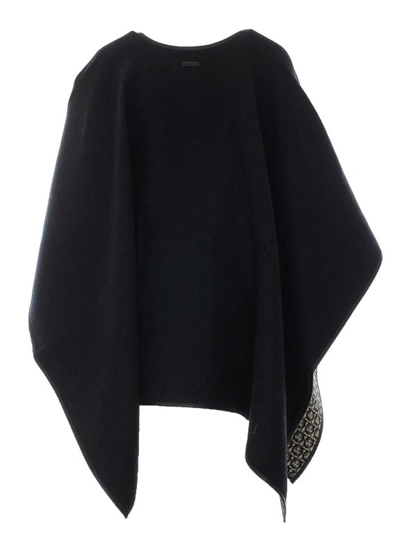 SALVATORE FERRAGAMO: Capes & Ponchos online - Cape - Schwarz