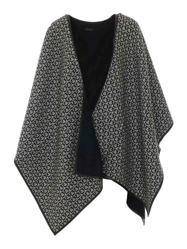 Cape - Schwarz shop online: SALVATORE FERRAGAMO
