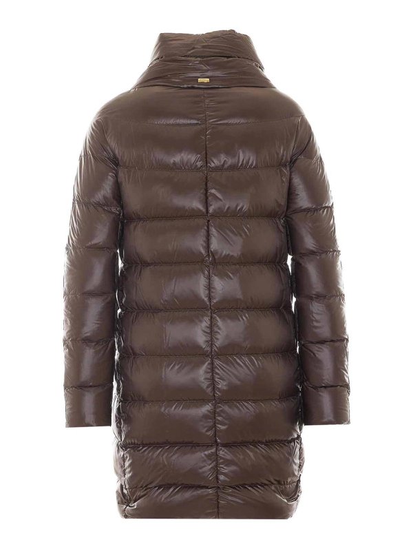 HERNO: padded jackets online - Dora Long Down Jacket