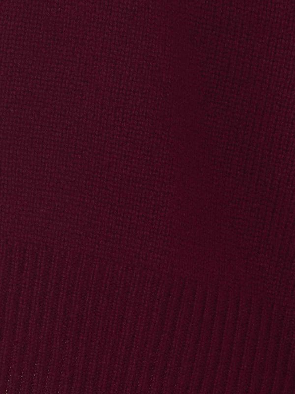 The Best Shops LISA YANG: Strickpullover mit Rundhalsausschnitt - Rundhalspullover - Rot