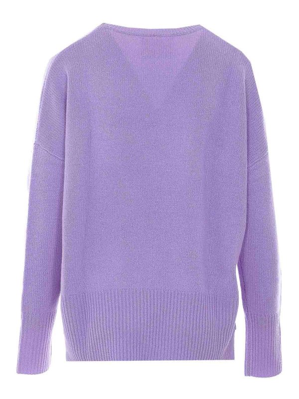 LISA YANG: Strickpullover mit Rundhalsausschnitt online - Rundhalspullover - Silber
