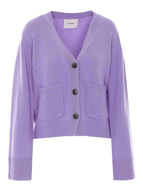 LISA YANG: Cardigans - Cardigan - Silber