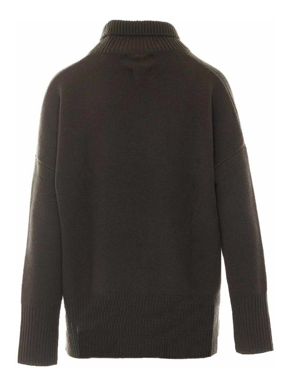 LISA YANG: Strickpullover mit Rundhalsausschnitt online - Rundhalspullover - Grün