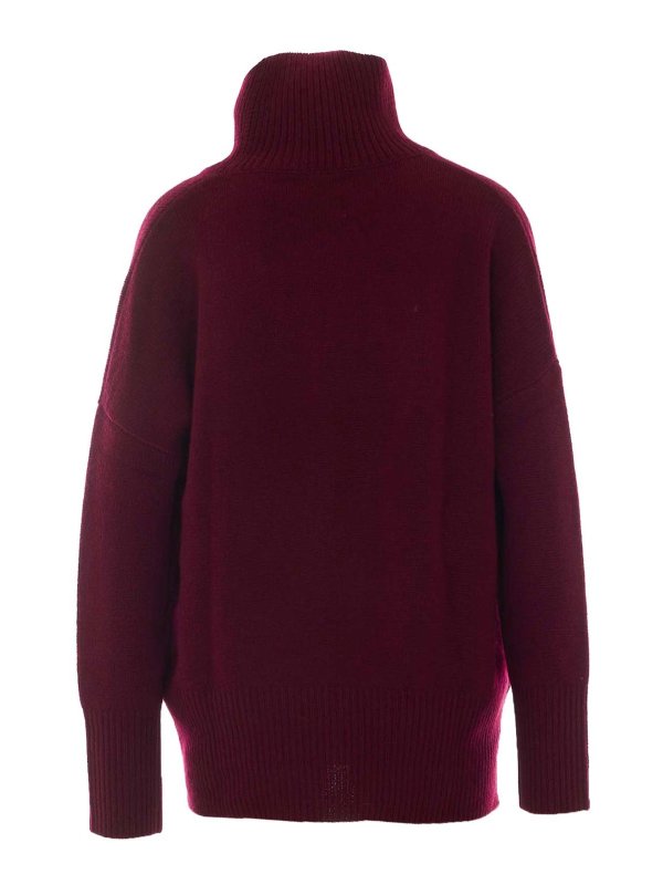 LISA YANG: Strickpullover mit Rundhalsausschnitt online - Rundhalspullover - Rot