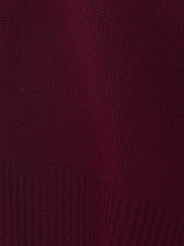 The Best Shops LISA YANG: Strickpullover mit Rundhalsausschnitt - Rundhalspullover - Rot