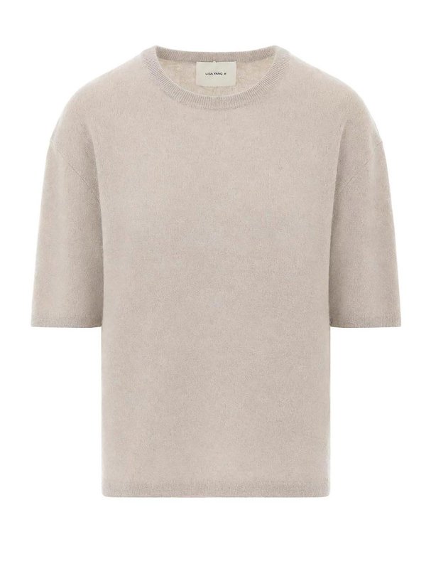 LISA YANG: T-shirts - T-Shirt - Beige