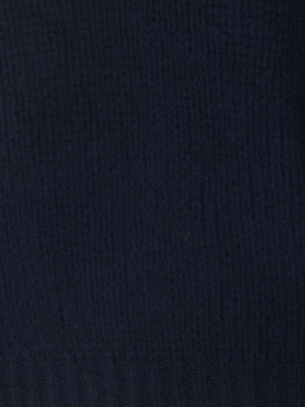 The Best Shops LISA YANG: Strickpullover mit Rundhalsausschnitt - Rundhalspullover - Blau
