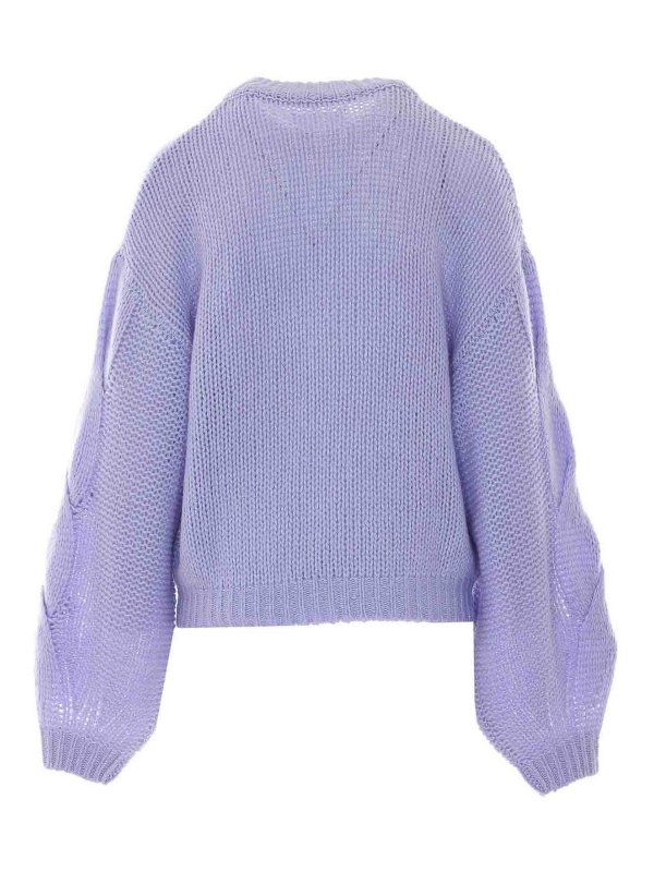 LISA YANG: Strickpullover mit Rundhalsausschnitt online - Rundhalspullover - Silber