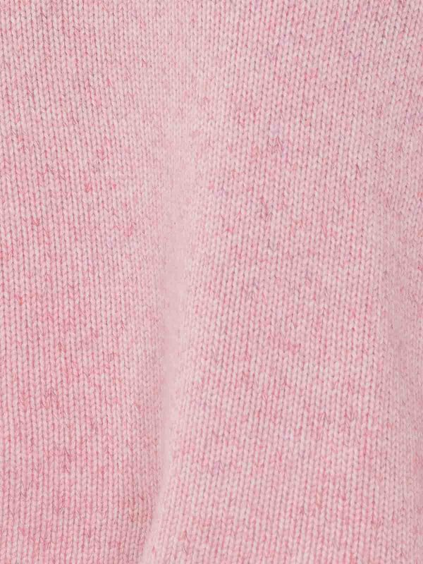 The Best Shops LISA YANG: Strickpullover mit Rundhalsausschnitt - Rundhalspullover - Rosa