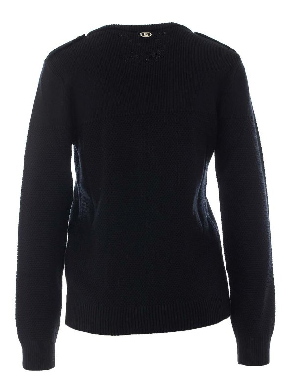 Liu Jo: Strickpullover mit Rundhalsausschnitt online - Rundhalspullover - Schwarz