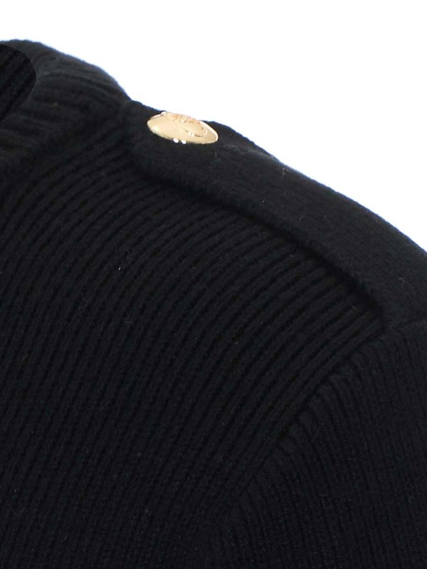 The Best Shops Liu Jo: Strickpullover mit Rundhalsausschnitt - Rundhalspullover - Schwarz
