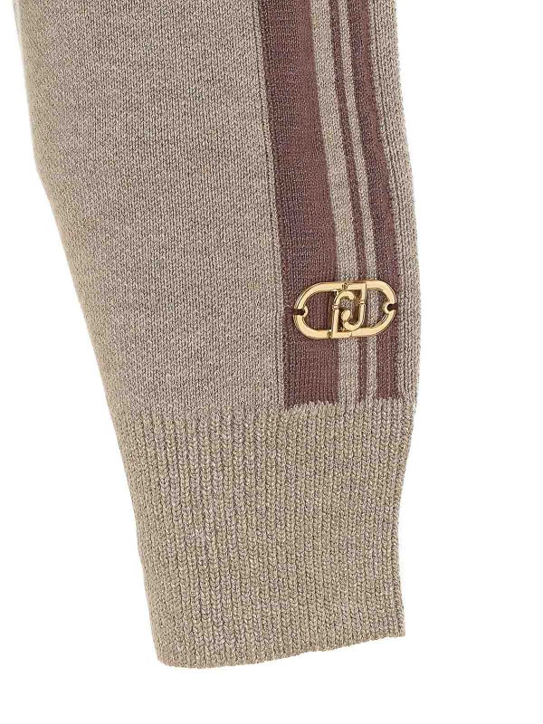 The Best Shops Liu Jo: Strickpullover mit Rundhalsausschnitt - Rundhalspullover - Beige