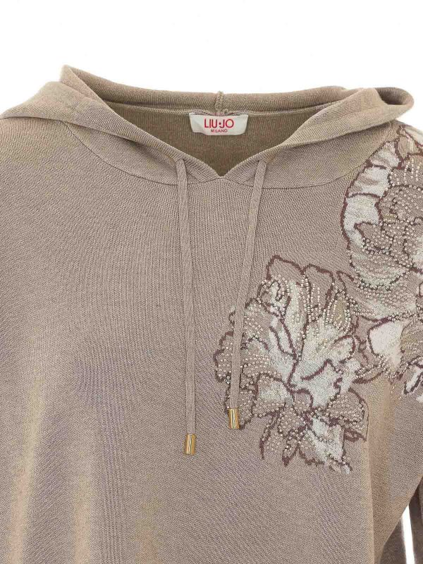 Rundhalspullover - Beige shop online: Liu Jo