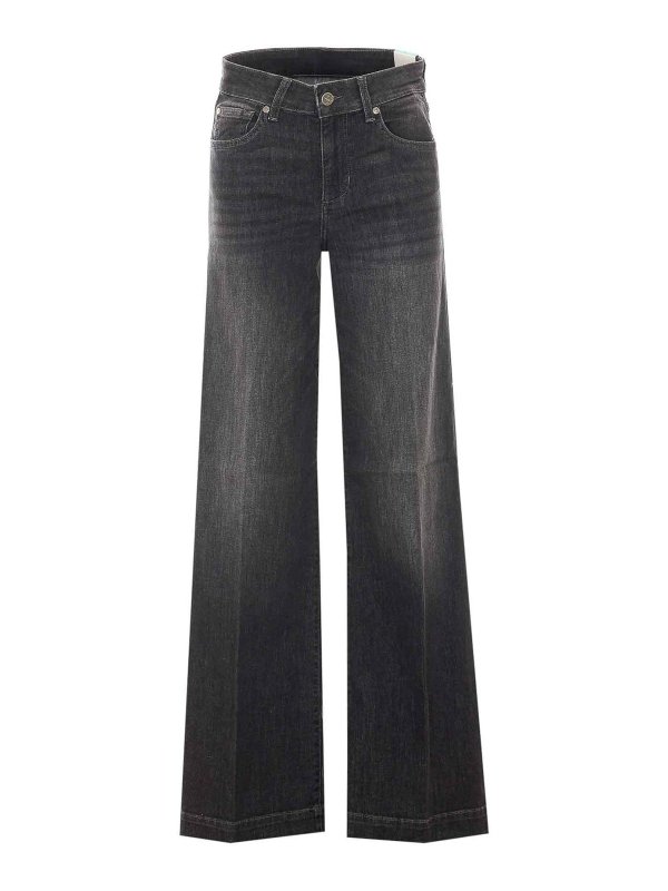 Liu Jo: Jeans Rectos - Vaqueros Rectos - Negro