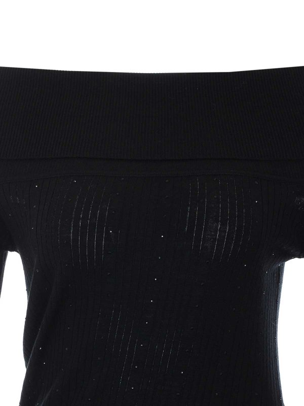 クルーネック - 黒 shop online: Liu Jo
