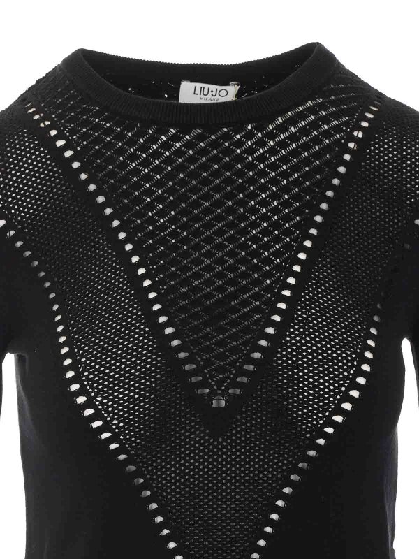 Rundhalspullover - Schwarz shop online: Liu Jo