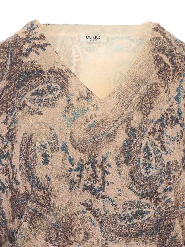 クルーネック - ベージュ shop online: Liu Jo