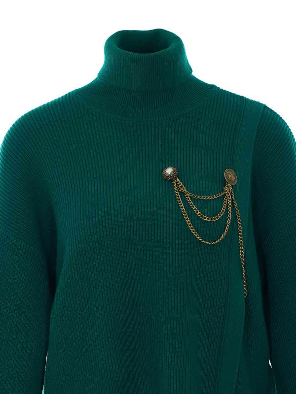 クルーネック - 緑 shop online: Liu Jo
