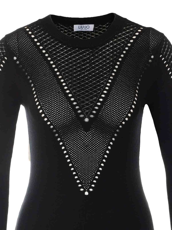 Knielanges Kleid - Schwarz shop online: Liu Jo