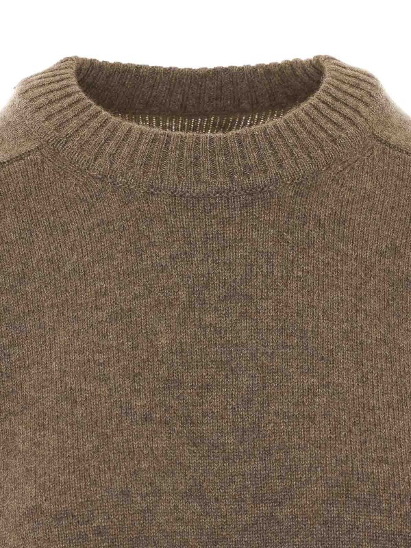 Rundhalspullover - Beige shop online: LOULOU STUDIO