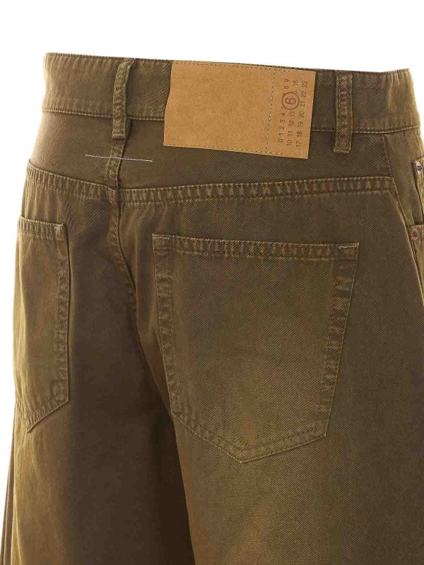 The Best Shops MM6 MAISON MARGIELA: ストレートジーンズ - ストレートジーンズ - 緑
