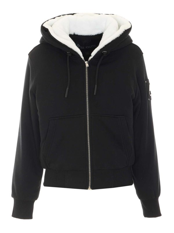 MOOSE KNUCKLES: Sudaderas y suéteres - Sudadera - Negro