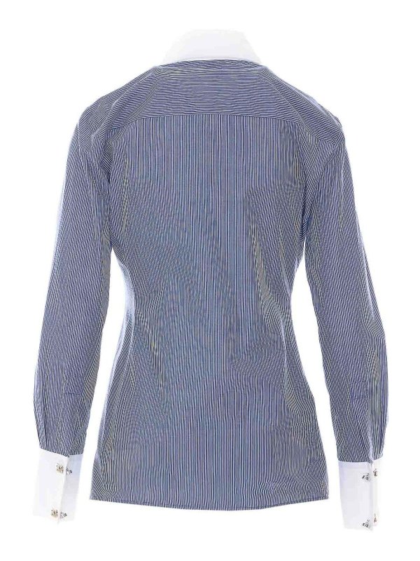 Pinko: camicie online - Camicia a righe blu