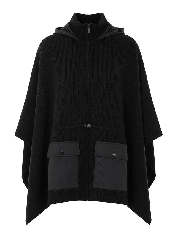 TWINSET: Capes & Ponchos - Cape - Schwarz