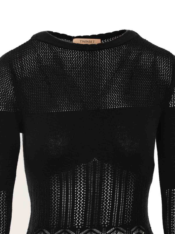 Knielanges Kleid - Schwarz shop online: TWINSET
