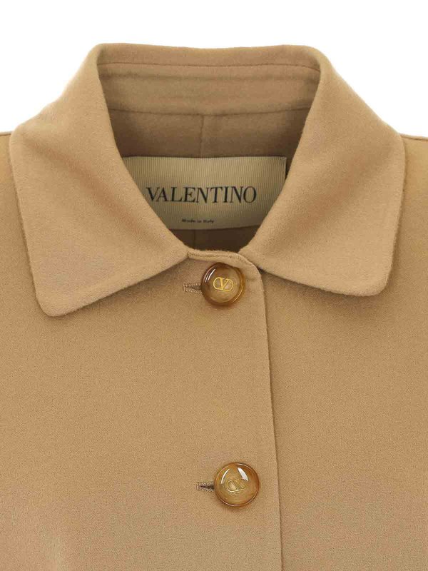 Kurzer Mantel - Beige shop online: VALENTINO GARAVANI