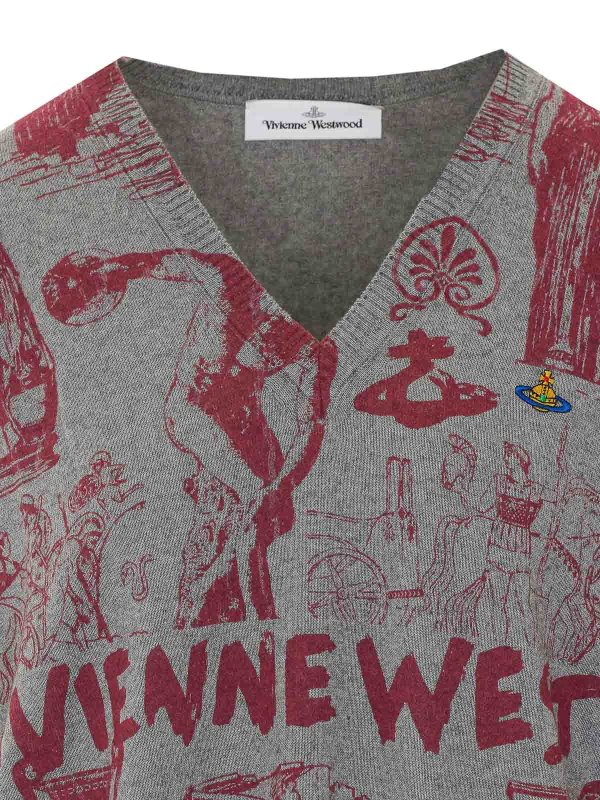 Rundhalspullover - Grau shop online: VIVIENNE WESTWOOD